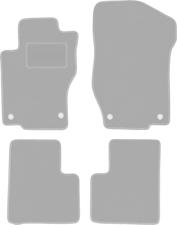 Grå bilmåtter til: Mercedes ML W164 SUV (2005-2011)