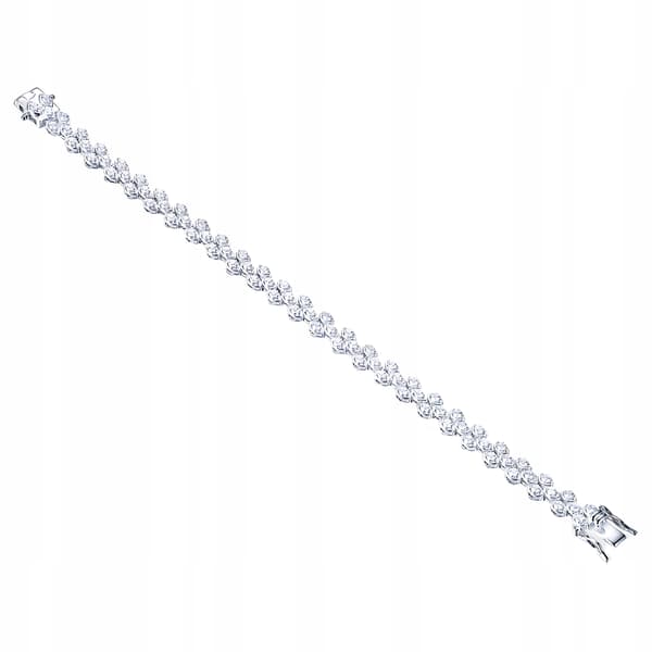 Elegant silverarmband med zirkoner