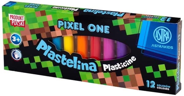 Pixel One Plasticine 12 färger ASTRA