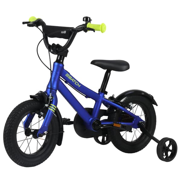 12" Batch aluminium blå barncykel
