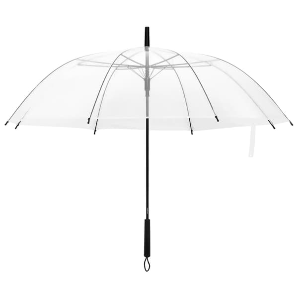 vidaXL Läpinäkyvä sateenvarjo, 107 cm