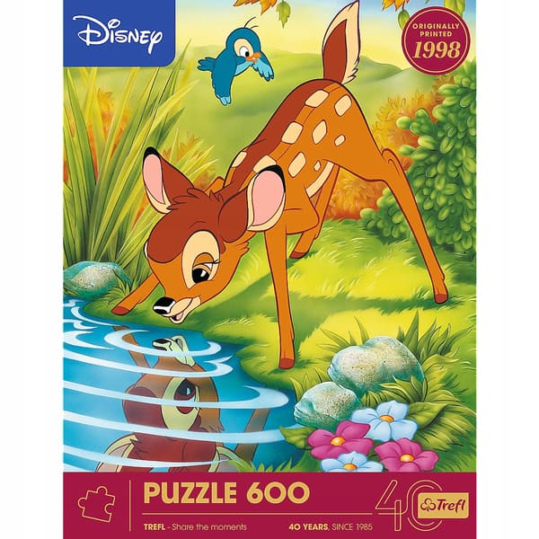 Trefl 600-битный пазл 40-летний юбилей Bambi FSC смешанный материал
