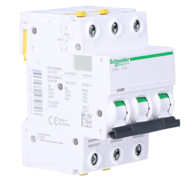 Säkring iC60N-B6-3 B 6A 3-polig