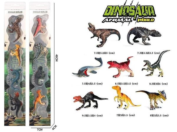 Dinosaurukset 4 kpl sekoitus