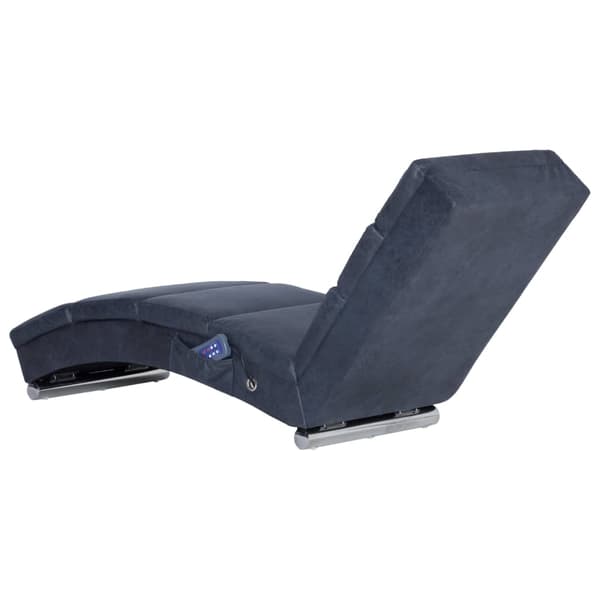 vidaXL Massageschäslong, grå, konstläder