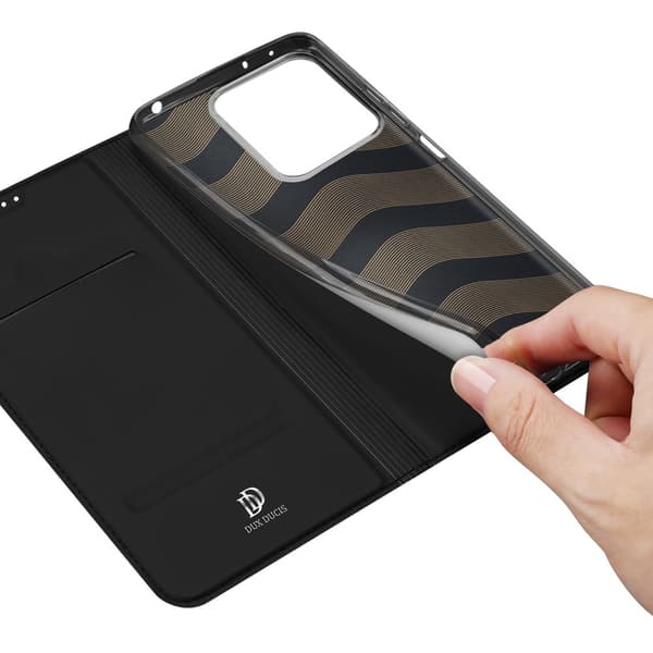 Dux Ducis etui til Xiaomi Redmi Note 13 5G, Skinpro, sort
