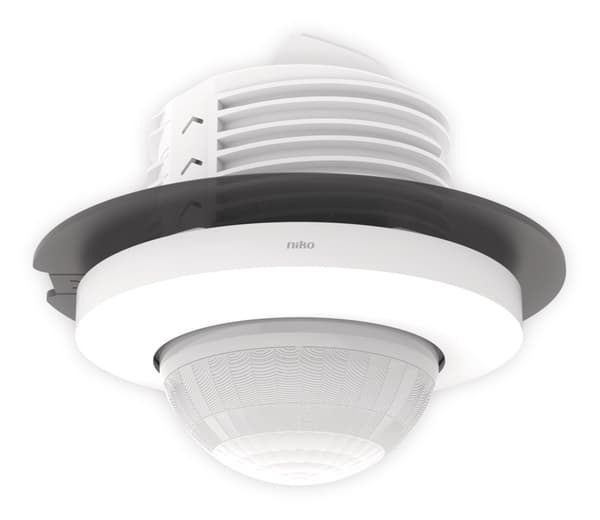 Rörelsesensor M42LR, 230 V, 1 kanal, 32–37 m, 360°, SnapFit, för väggmontering