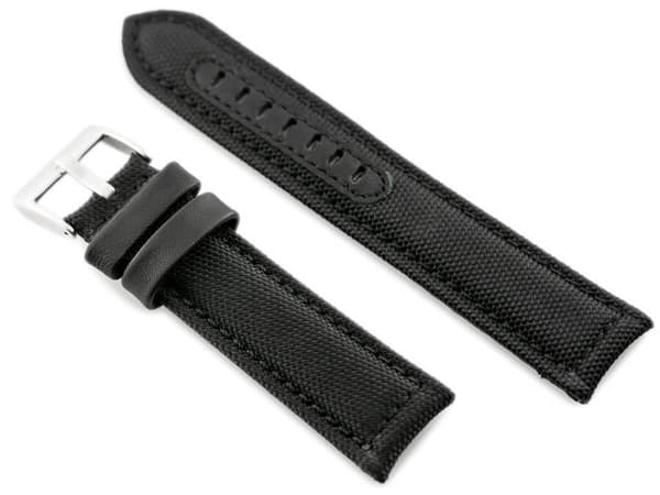 Læderrem til ur W34 - PREMIUM - sort - 26mm
