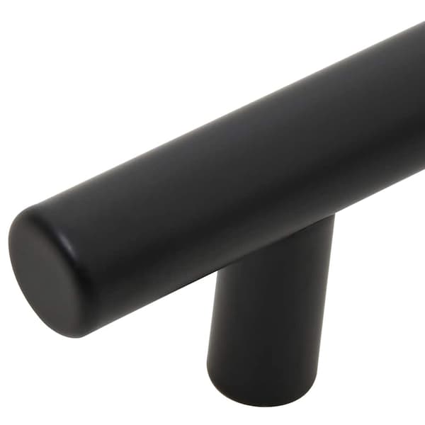 vidaXL skabsgreb 10 stk. sort 160 mm rustfrit stål
