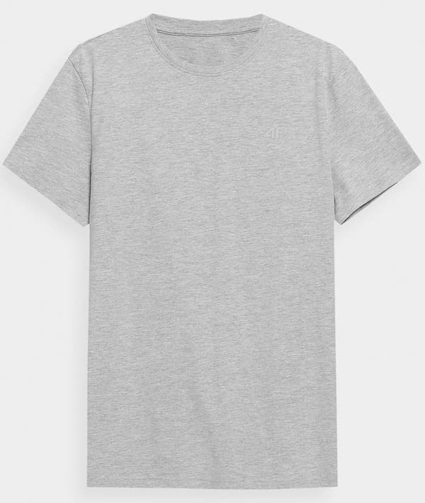 4F grå bomulls-T-shirt sportstorlek S