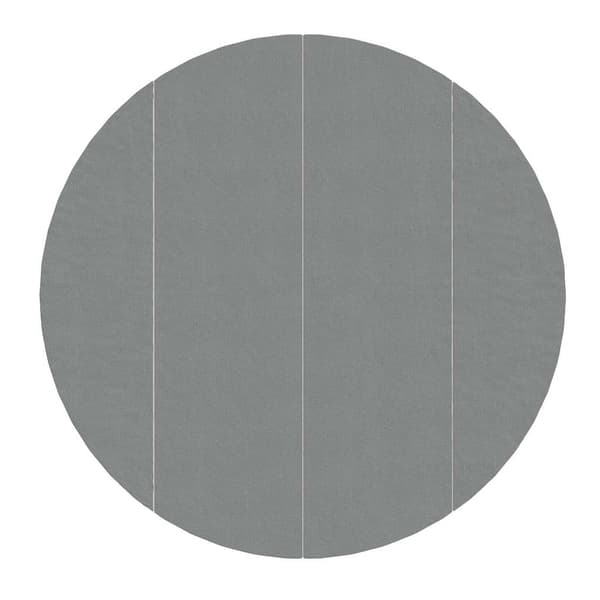 vidaXL Poolmatta ljusgrå Ø458 cm polyestergeotextil