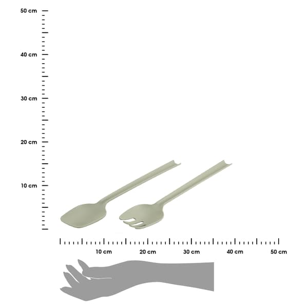 Bestickset för grön sallad 29 cm