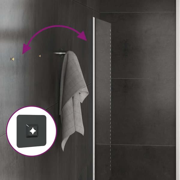 vidaXL Badrumsspegel med LED, 60x60 cm
