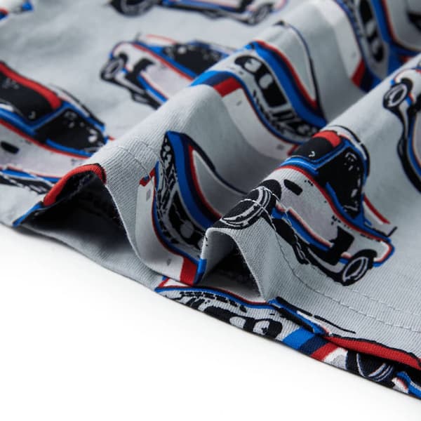 Lasten lyhythihainen pyjama, harmaa, 104