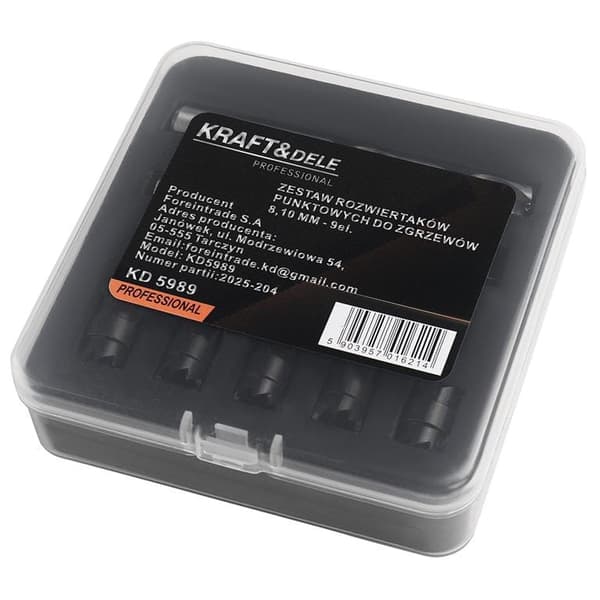 Sats med punktsvetsbrotschar 9 ELEMENT KD5989