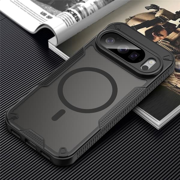 Matt cover til Google Pixel 10 Pro XL, til MagSafe, sort