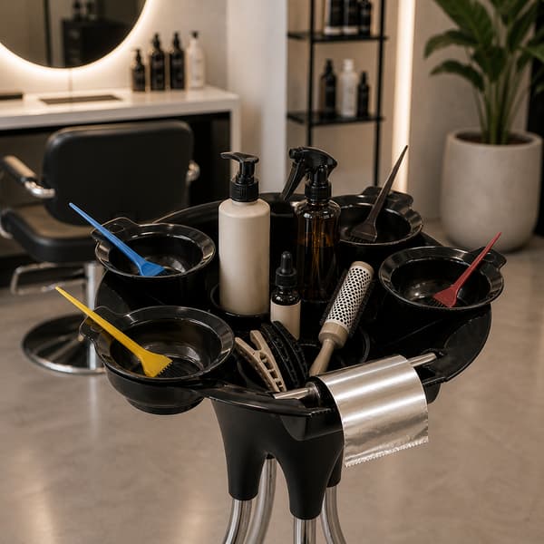 Frisørassistentvogn til farvning af kosmetik til SPA-salonens stativ