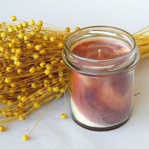 Marmorerat sojaljus Kaffe 240g