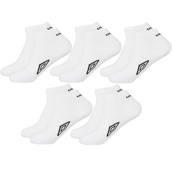 Umbro Herre 5-pak ankelsokker hvide 5 par 39-42