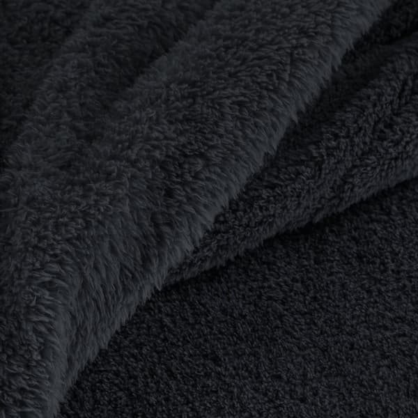 LORI tæppe sort 200x220 fleece