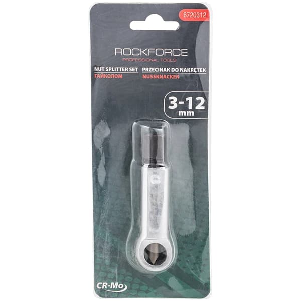 ROCKFORCE-MUTTERILEIKKURI 3-12 mm CrV-teräksestä, CrMo-terällä