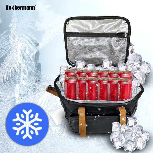 Heckermann 20L musta lämpölaukku