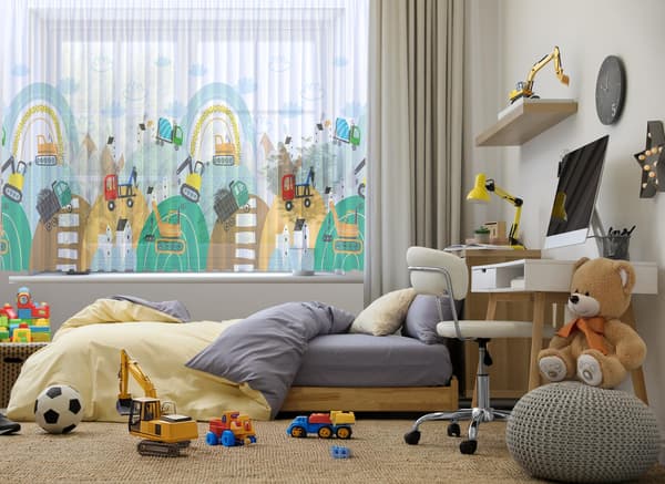 Gardin på tejptryck 411
