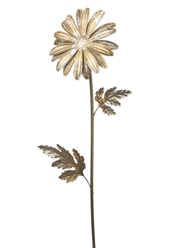 Dekorative metalblomster, sæt med 3