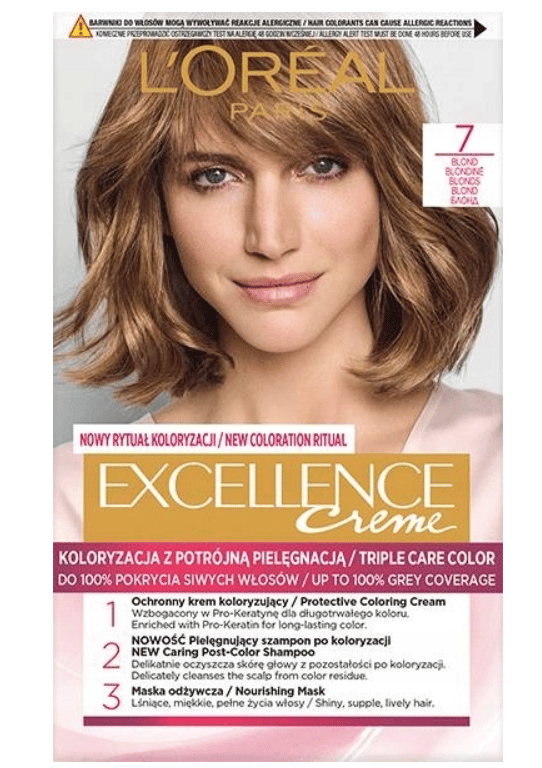 Loreal Excellence Creme Hårfärg - 7 Blond 192ml