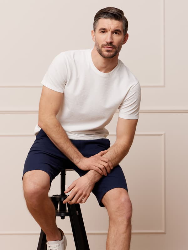 TAMNEY MARINEBLÅ SHORTS 32