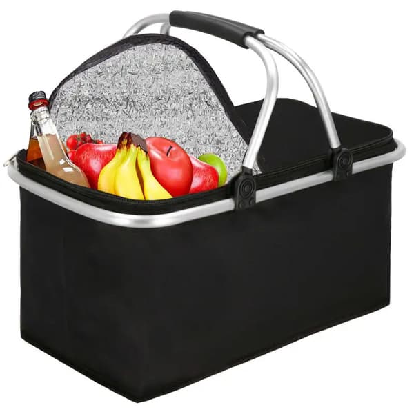 Heckermann 30L Picknickkorg Svart