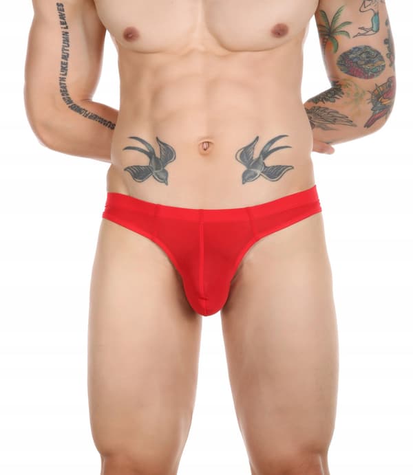 Herre jockstraps rød L åndbar
