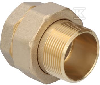 Messingskrueforbindelse 6/4" med o-ring