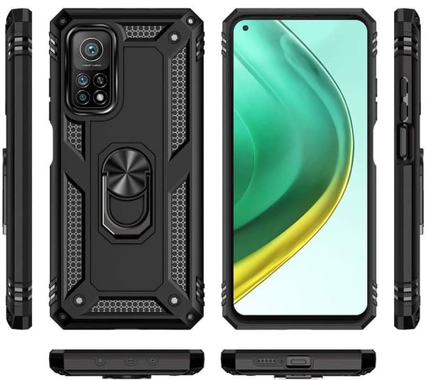 Pansret cover til Xiaomi Mi 10T/Mi 10T Pro, Nox Case Ring, sort