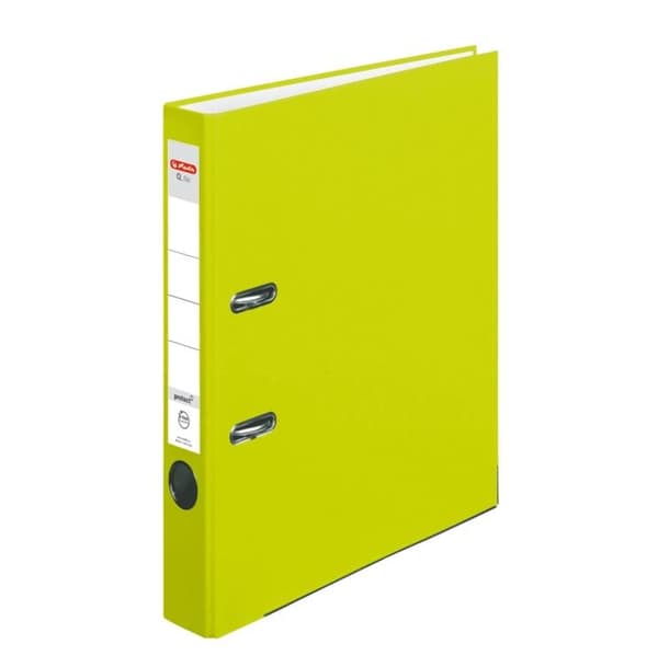 A4-pärm 5 cm PP grön neon Q-mapp
