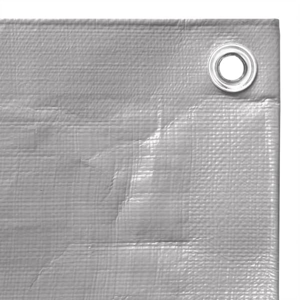 vidaXL Pressu, 260 g/m², 4x8 m, harmaa, HDPE