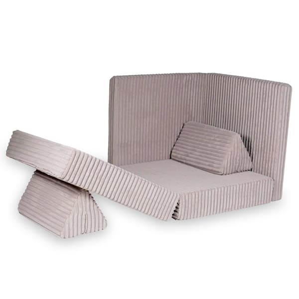 Montessori Standard Waffle Play Sofa Lyserød