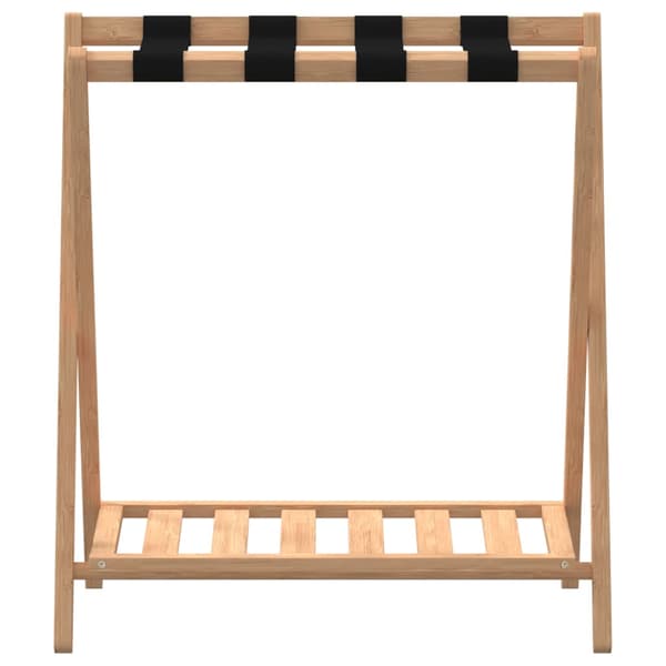 vidaXL Bagageställ 68x38x58 cm bambu