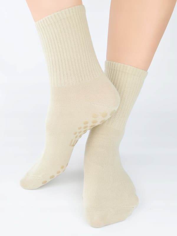 Pige strømper ABS bomuld ikke-komprimerende beige 39/42
