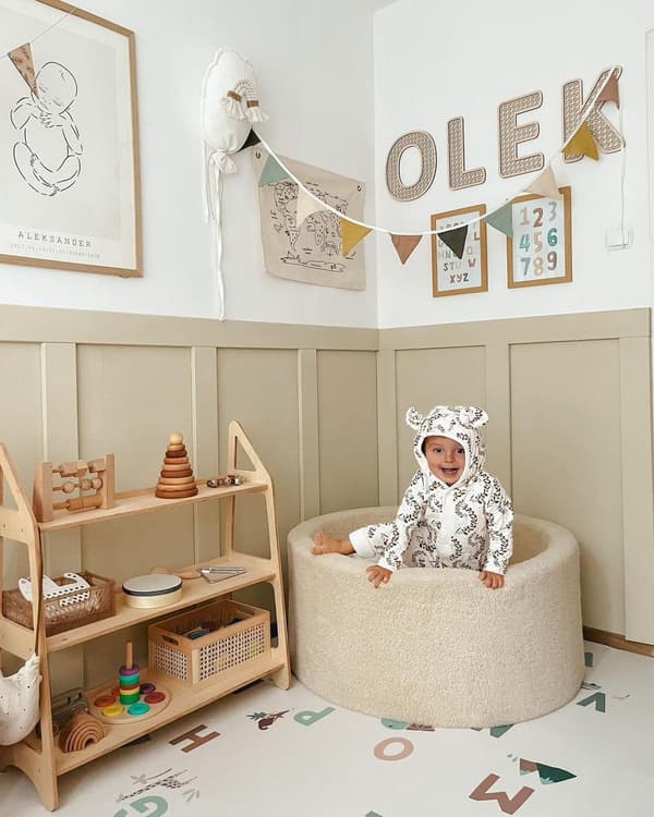 Tør pool 90x40 Teddy beige uden bolde