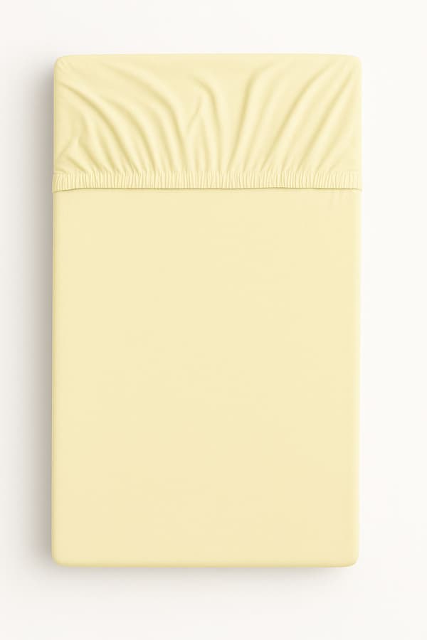 Bomuldslagner til tremmeseng 140x70 cm - cremefarvet