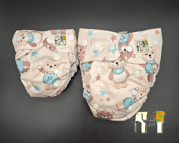 Coolmax Bears Mint Mini Pocket Vaskbare Bleer, NappiMe Bleer
