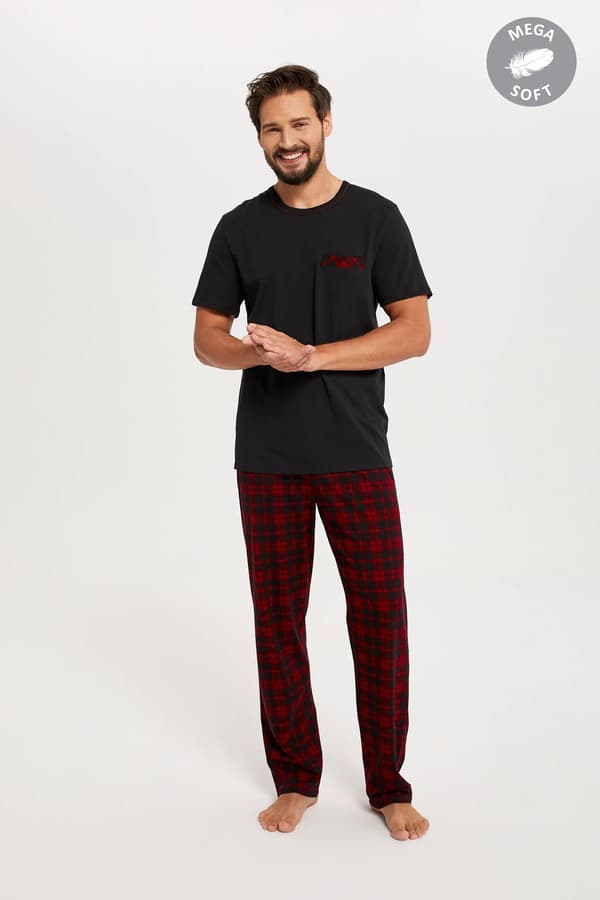 Zeman herrpyjamas, kortärmad, långbyxor XXL