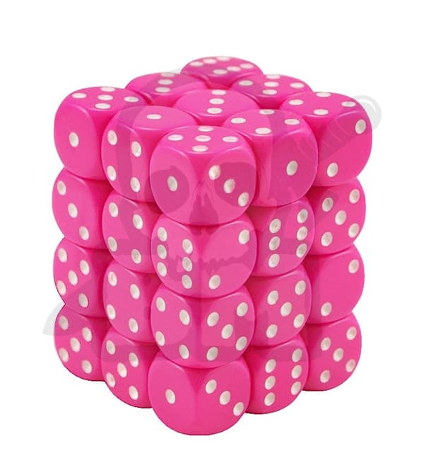 BMDI008 Kuutiot 12mm 36kpl pinkki
