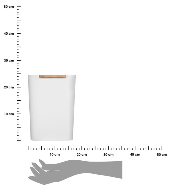Natureo papperskorg vit 5 l