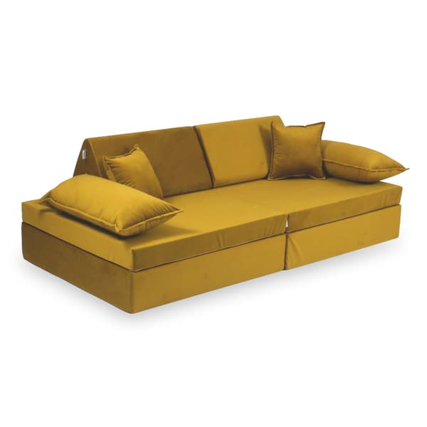 Montessori Premium fløjlsguld legesofa
