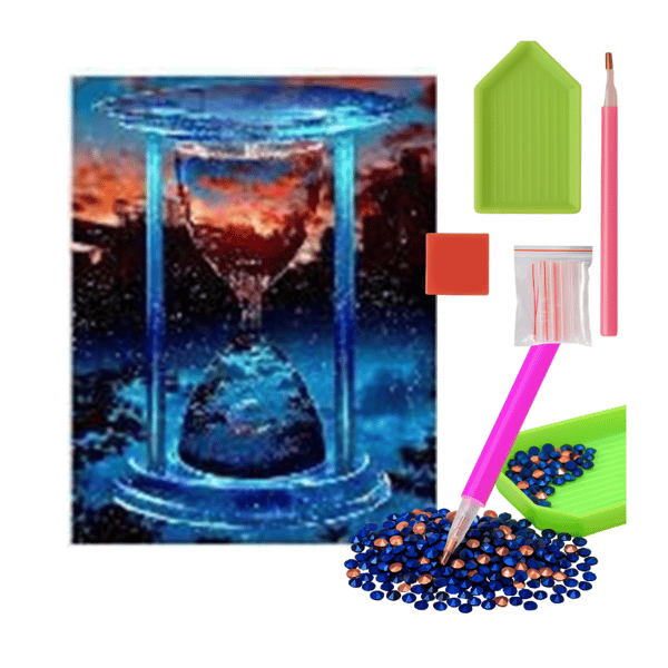 DIAMANTMOSAIK - TIMEGLAS I VAND [PLAST]