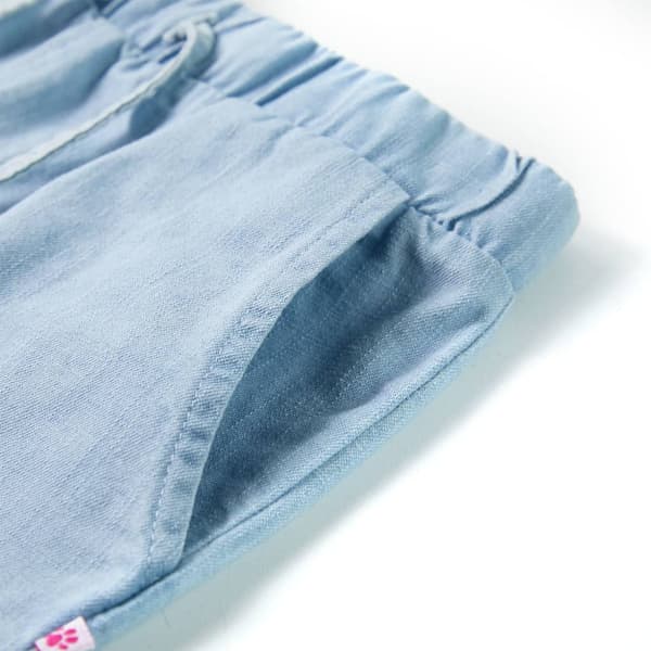 Barnshorts, ljusblå denim, 92