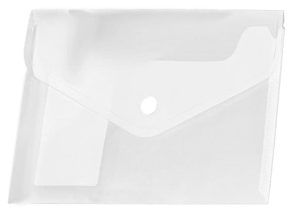 A4 PP-kuvert med tryckknapp, transparent (12 st.)
