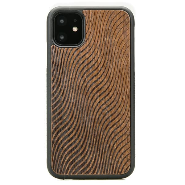 Træcover til iPhone 11 MERBAU WAVES